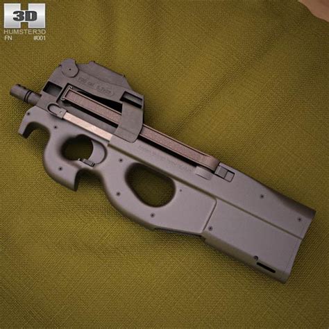 FN P90 3D model - Weapon on Hum3D