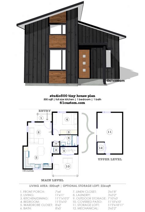 Loft Free Small House Plans