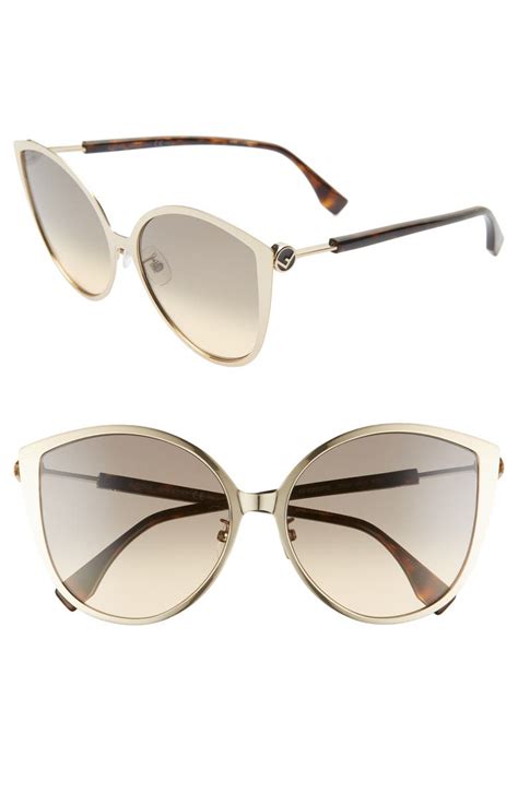 Fendi 60mm Special Fit Cat Eye Sunglasses | Nordstrom