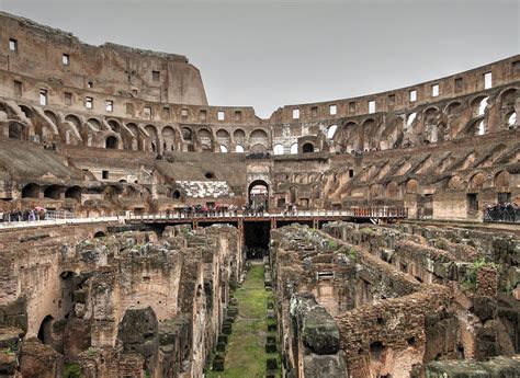 Ancient Roman Colosseum Inside