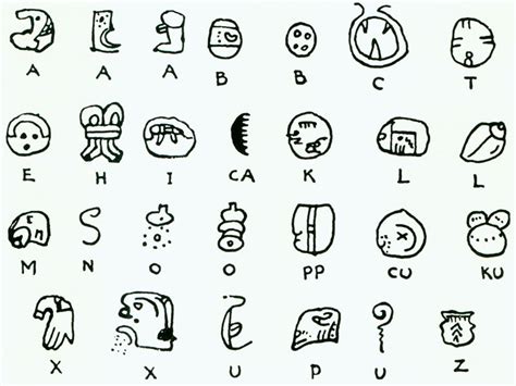 Pin by Mary Nell Jackson on Rebus Writing! | Mayan glyphs, Aztec ...