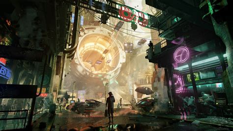 futuristic, city, cyberpunk, Market | 1920x1080 Wallpaper - wallhaven ...