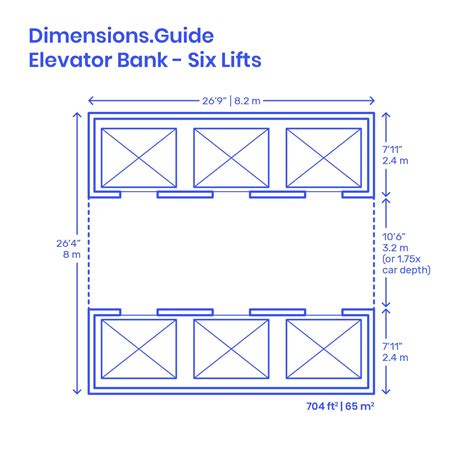 Six Lift Elevator Bank Layout | Elevation, Architect data, Stair plan