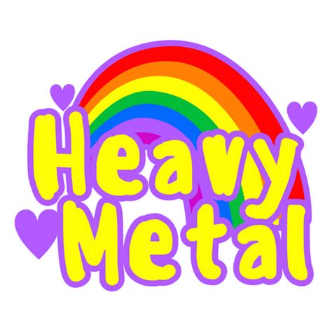 Cute Heavy Metal Sticker - Sticker Mania