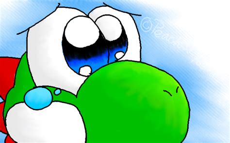 yoshi is sad.....:C by Peach-X-Yoshi on DeviantArt