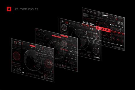 ArtStation - Futuristic UI Kit – 200 Sci-Fi design elements | Game Assets