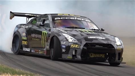 Baggsy's 1200HP Turbo V8 LSX Nissan R35 GT-R Liberty Walk! - Drifting ...