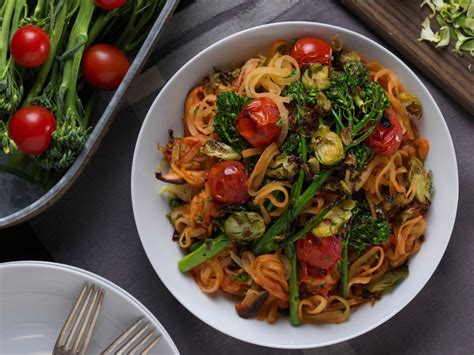 Marinara Kohlrabi “Linguine” with seared BROCCOLINI® baby broccoli ...