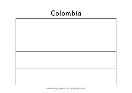 Colombia Colouring Flag