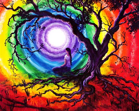 Tree of Life Meditation Painting by Laura Iverson - Fine Art America