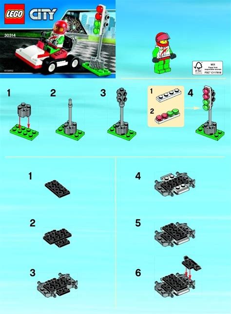 LEGO Go-Kart Racer Instructions 30314, City | Lego kits, Lego for kids ...