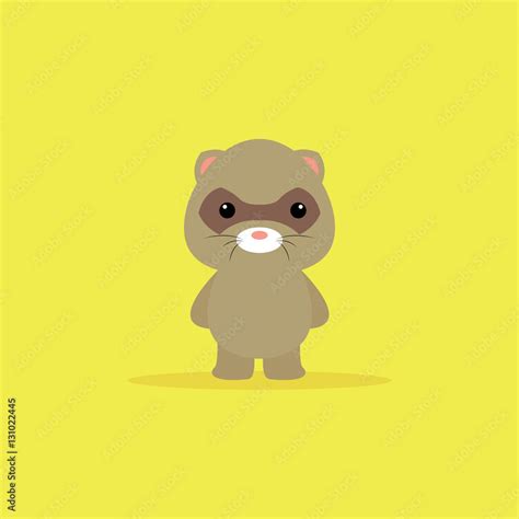 Cute Cartoon opossum Stock Vector | Adobe Stock