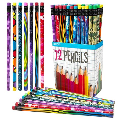 Buy ArtCreativity 72 PC Pencil Assortment for Kids, Fun Assorted Number ...