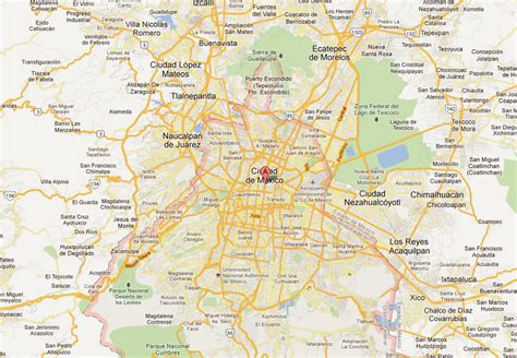 Mexico City Map and Mexico City Satellite Images