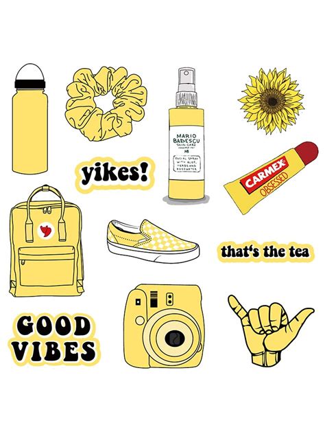 Yellow Aesthetic Sticker Pack | ubicaciondepersonas.cdmx.gob.mx