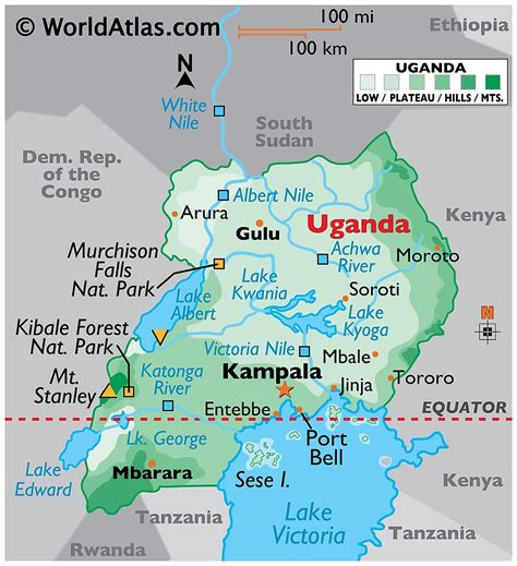 Mapas de Uganda - Atlas del Mundo