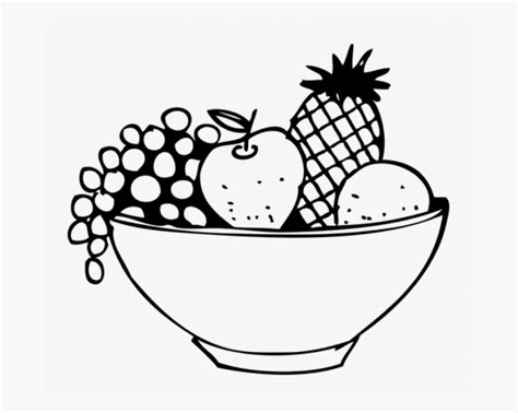 Black And White Fruit Basket Clipart , Free Transparent Clipart ...