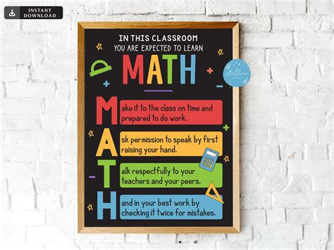 Math Teacher Classroom Poster Teacher Classroom Posters Math | Images ...