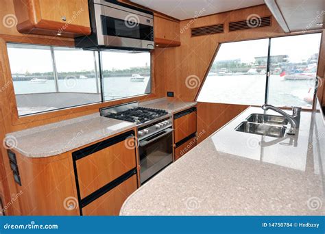 Yacht kitchen stock photo. Image of inside, kitchen, holiday - 14750784