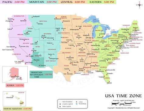 PDF of Usa Time Zone Map, Usa Time Zone Map PDF