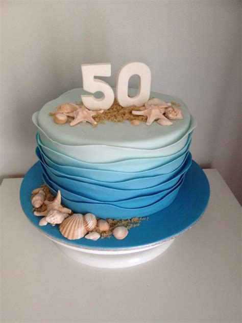 Sea Themed Birthday Cake - CakeCentral.com