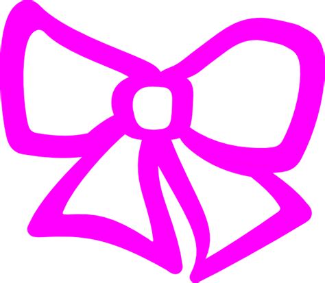 Pink Hair Bow Clip Art at Clker.com - vector clip art online, royalty ...