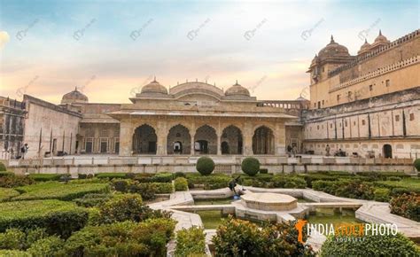 Amer Fort Medieval Palace Architecture At Sunrise At Jaipur Rajasthan ...