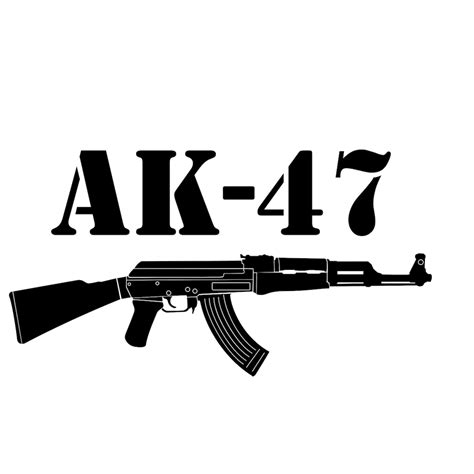 AK-47 Graphics SVG Dxf EPS Cdr Ai Pdf Vector Art Clipart | Etsy