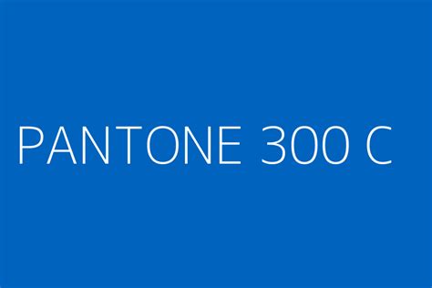 PANTONE 300 C Color HEX code