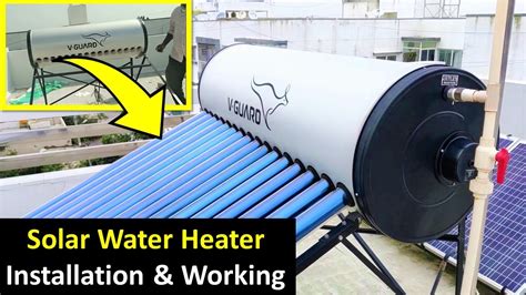 Solar Water Heater Installation & Working - 200 Liters (2022) - YouTube