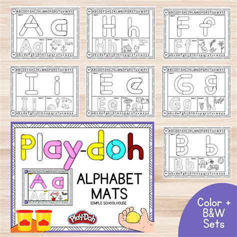 Letter Play-Doh Activity Mats – Simpleschoolhouse