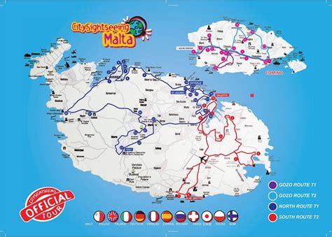 Malta Attractions Map | FREE PDF Tourist City Tours Map Malta 2024