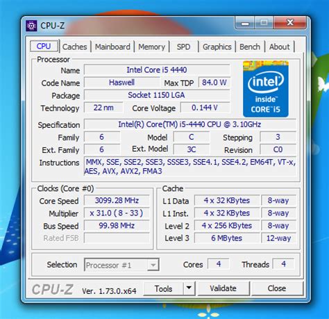 CPU-Z 1.75 | Software and hardware identification