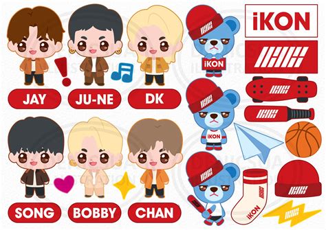 Ikon Clipart Kpop Vector Ikon Fanart Ikonic 2022 Kpop - Etsy