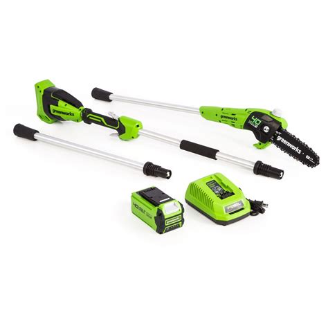 Greenworks 8-Inch 40V Cordless Pole Saw, 2Ah Battery and Charger ...