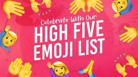 Celebrate With Our 🙏 High Five Emoji List 🙌 | 🏆 Emojiguide