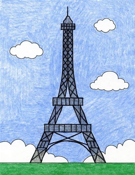 france eiffel tower easy drawing Eiffel tower - Dark Images