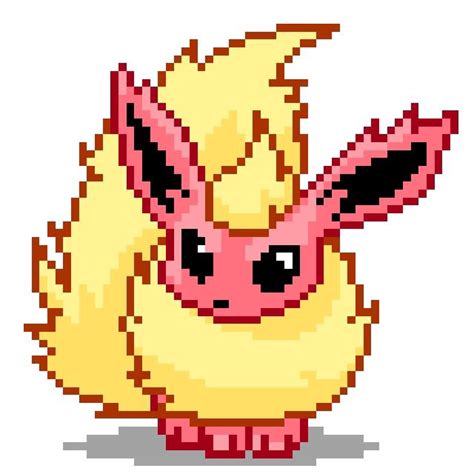 Flareon Pixel Art | Pokémon Amino