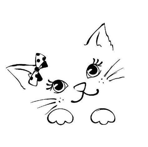 Cute kitty face drawing in 3 simple steps. | Kitty drawing, Kitten ...