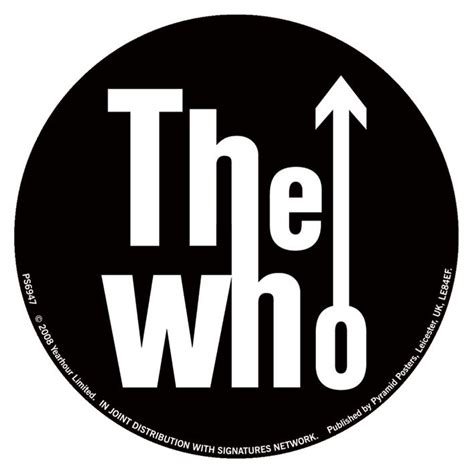 Sticker THE WHO - classic logo | Tips for original gifts