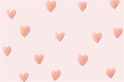 Free Vector | Heart background desktop wallpaper, cute vector