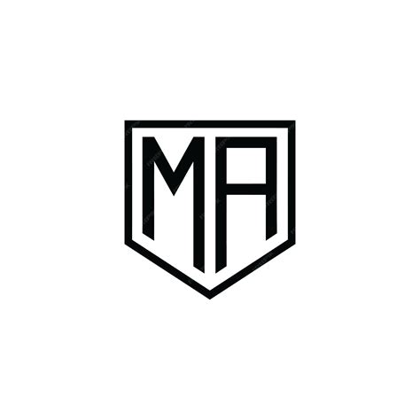 Premium Vector | Ma logo design