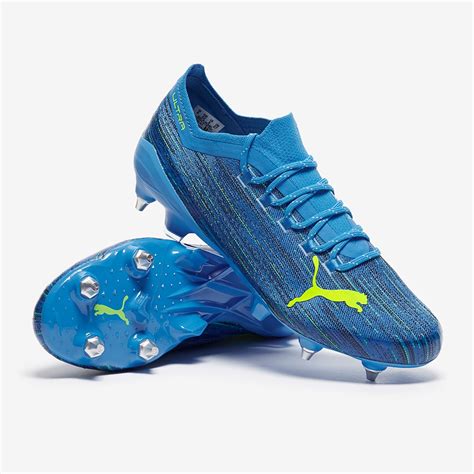 Puma Ultra 1.2 SG - Energy Blue/Yellow Alert - Soft Ground - Mens Boots ...