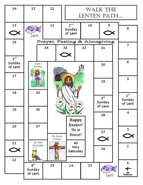 FREE Printable Calendars for Lent and Easter