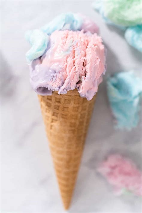 No-Churn Cotton Candy Ice Cream - Colleen Christensen Nutrition