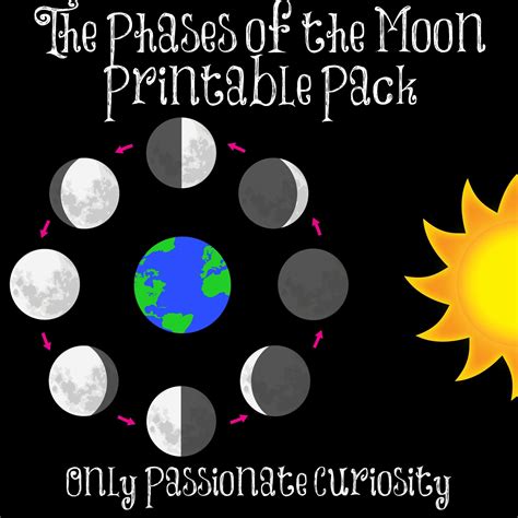 Moon Phase Printable Pack - Only Passionate Curiosity