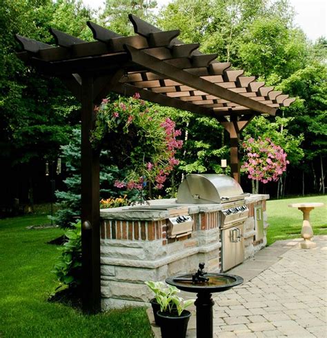 Two-Post Pergola Plan | Outdoor pergola, Outdoor kitchen patio, Backyard