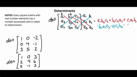 Chapter 12-3 video 3: Determinant of a 3x3 Matrix - YouTube