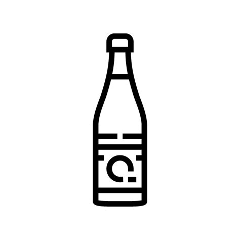 sake bottle japanese food line icon vector illustration 26111588 Vector ...