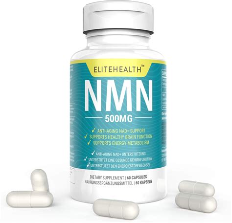 PUREST NMN for NAD Support | 60 Grain | 500mg | Supplement for Anti ...